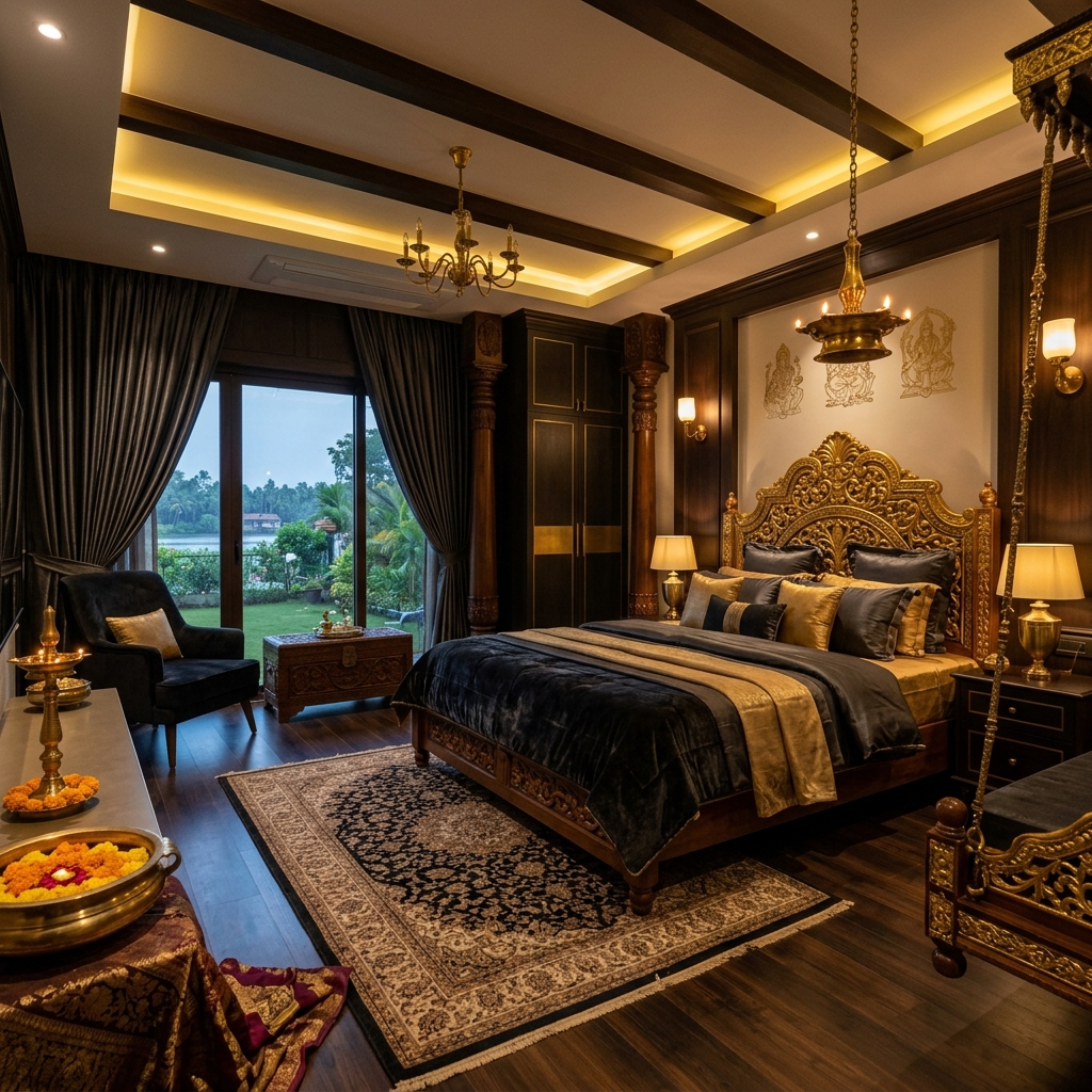Vastu Compliant Modern Bedroom Layout